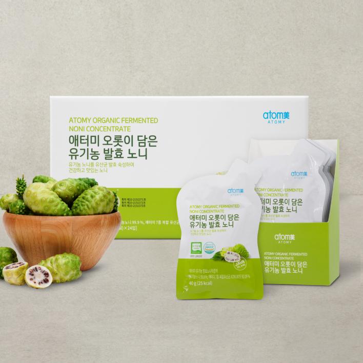 애터미 오롯이 담은 유기농 발효 노니 40ml 24포
