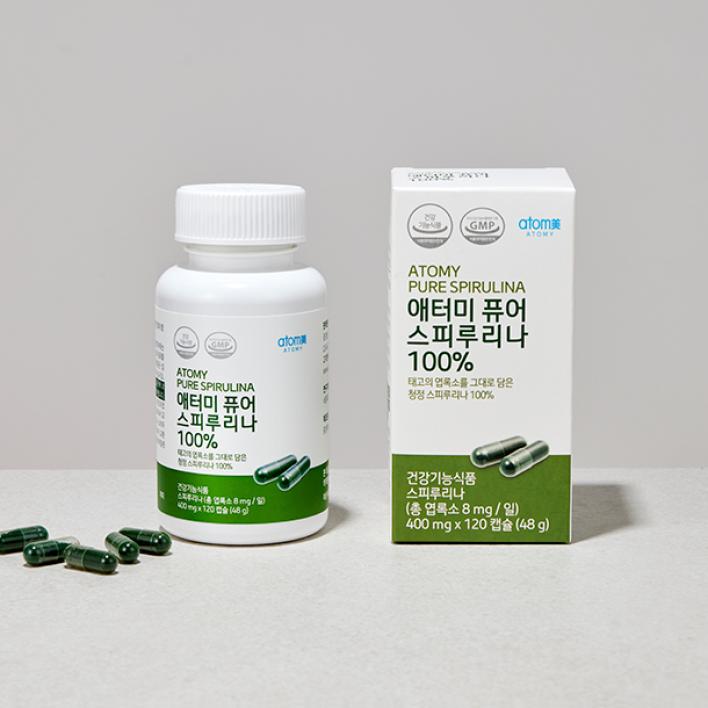 애터미 퓨어 스피루리나 120캡슐 40일분