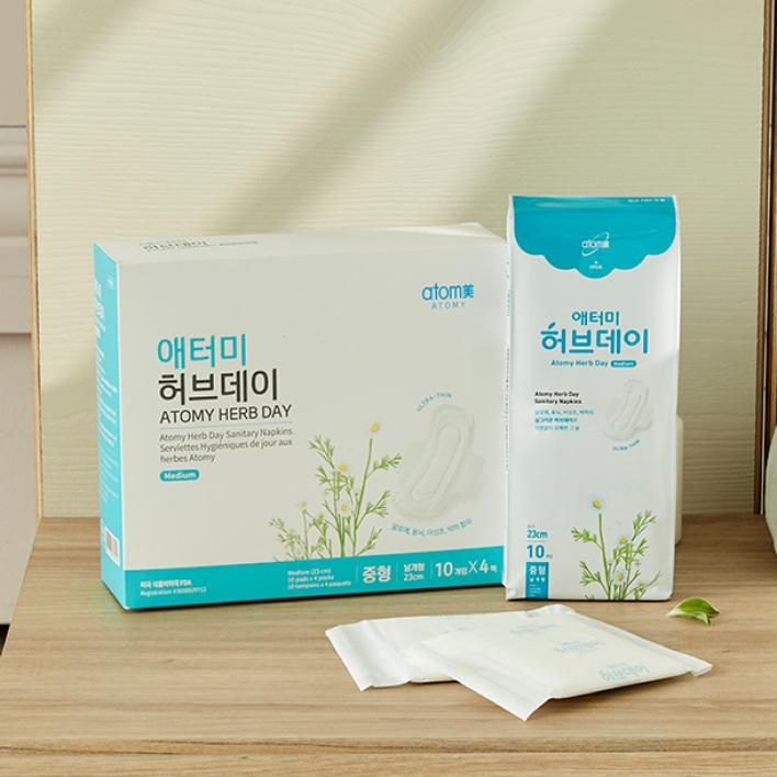 애터미 허브데이 중형 4팩 40개입