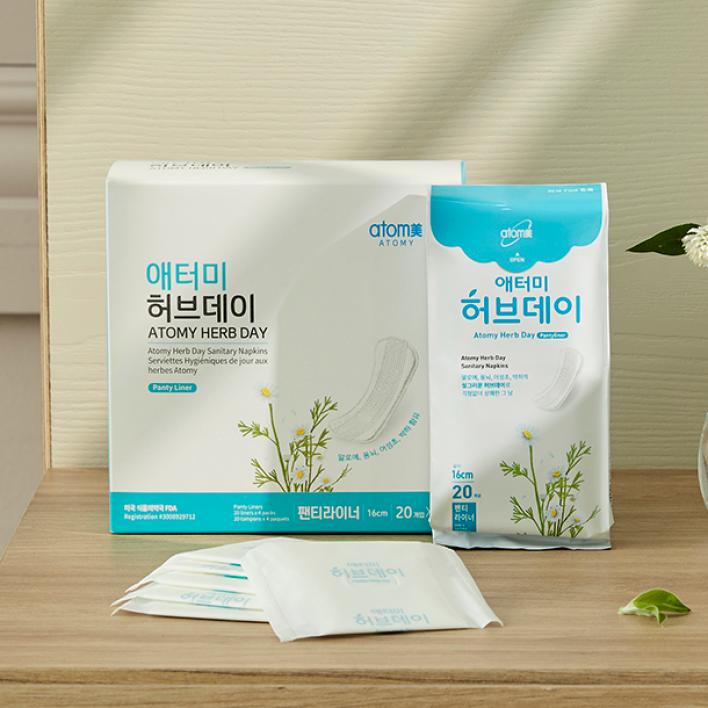 애터미 허브데이 팬티라이너 4팩 80개