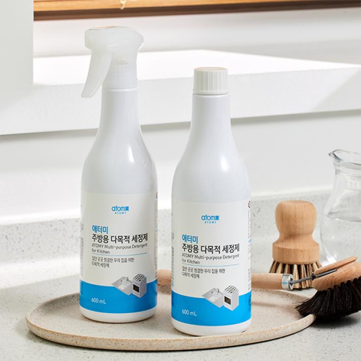 애터미 주방용 다목적 세정제 600ml 2개입 폼건 1개입