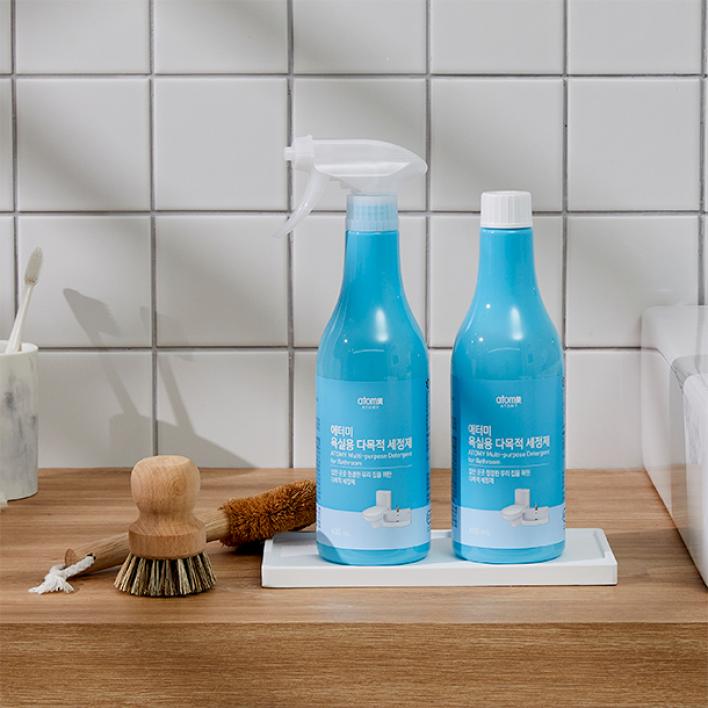 애터미 욕실용 다목적 세정제 600ml 2개입 폼건 1개입