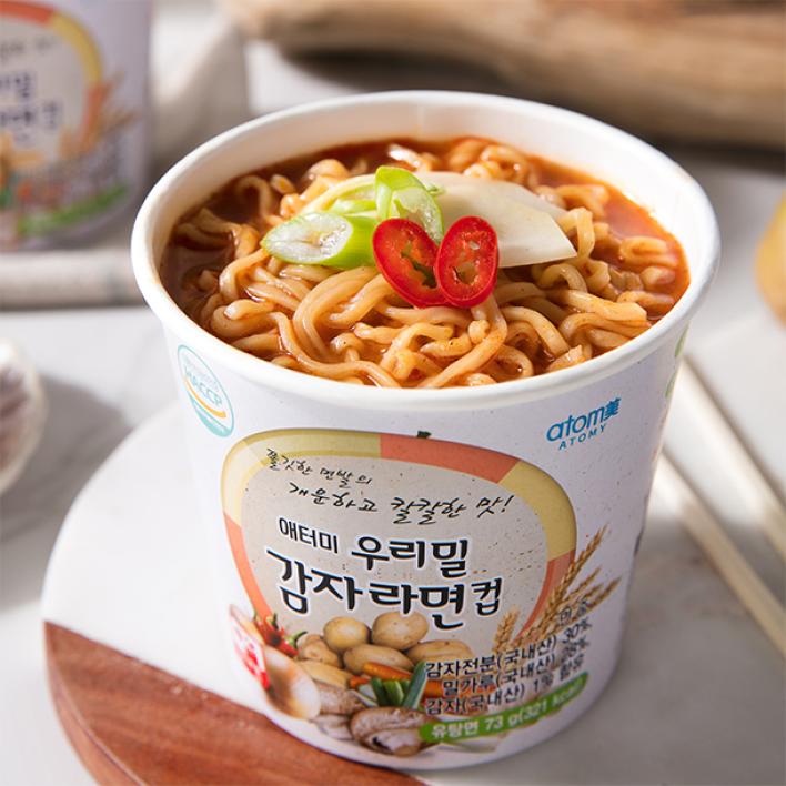 애터미 우리밀 감자라면 컵 1박스 18개입